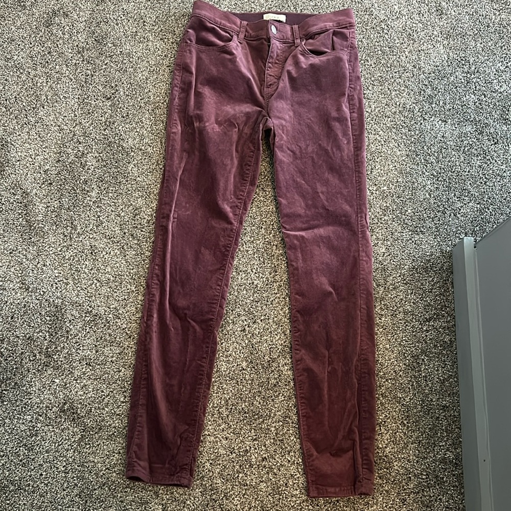 Loft Purple velvet pants